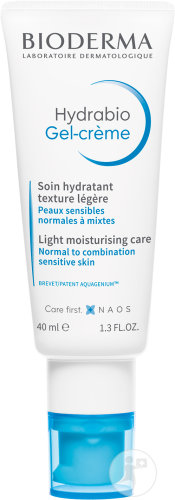Bioderma Hydrabio Gel-Crème Soin Hydratant Texture Légère Peaux Sensibles Normales À Mixtes 40ml