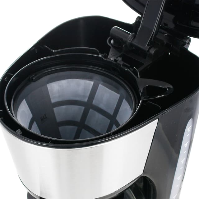Kaffemaskine 1000Watt 1,25l rustfri