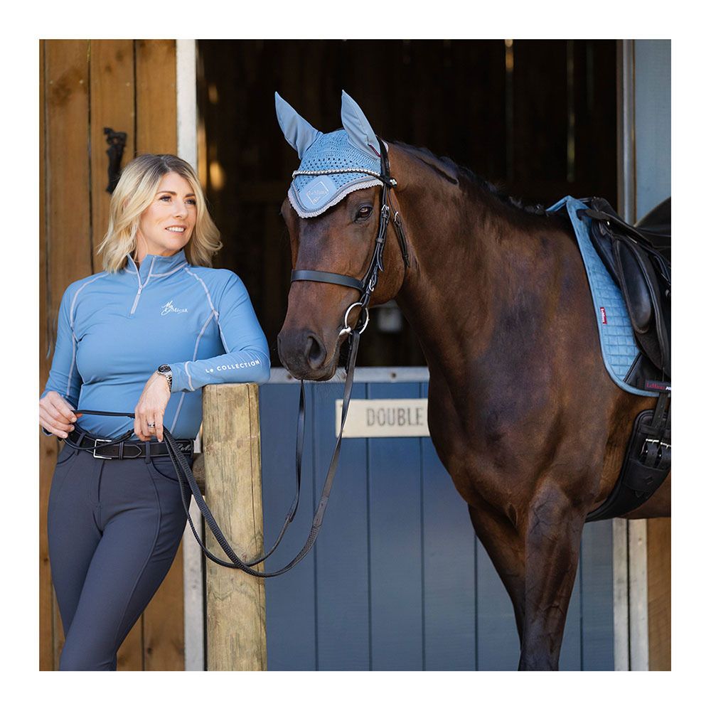 Le Mieux SUEDE SQUARE - Tapis de dressage ice blue