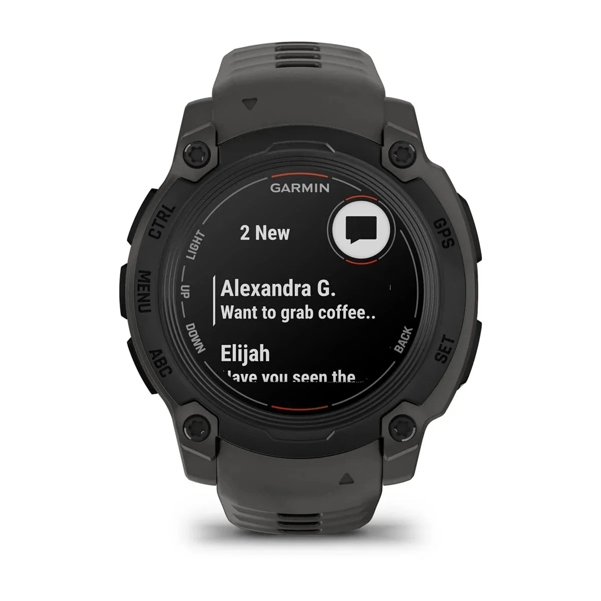 Garmin Instinct E, 40 Mm Black Bezel With Charcoal Band