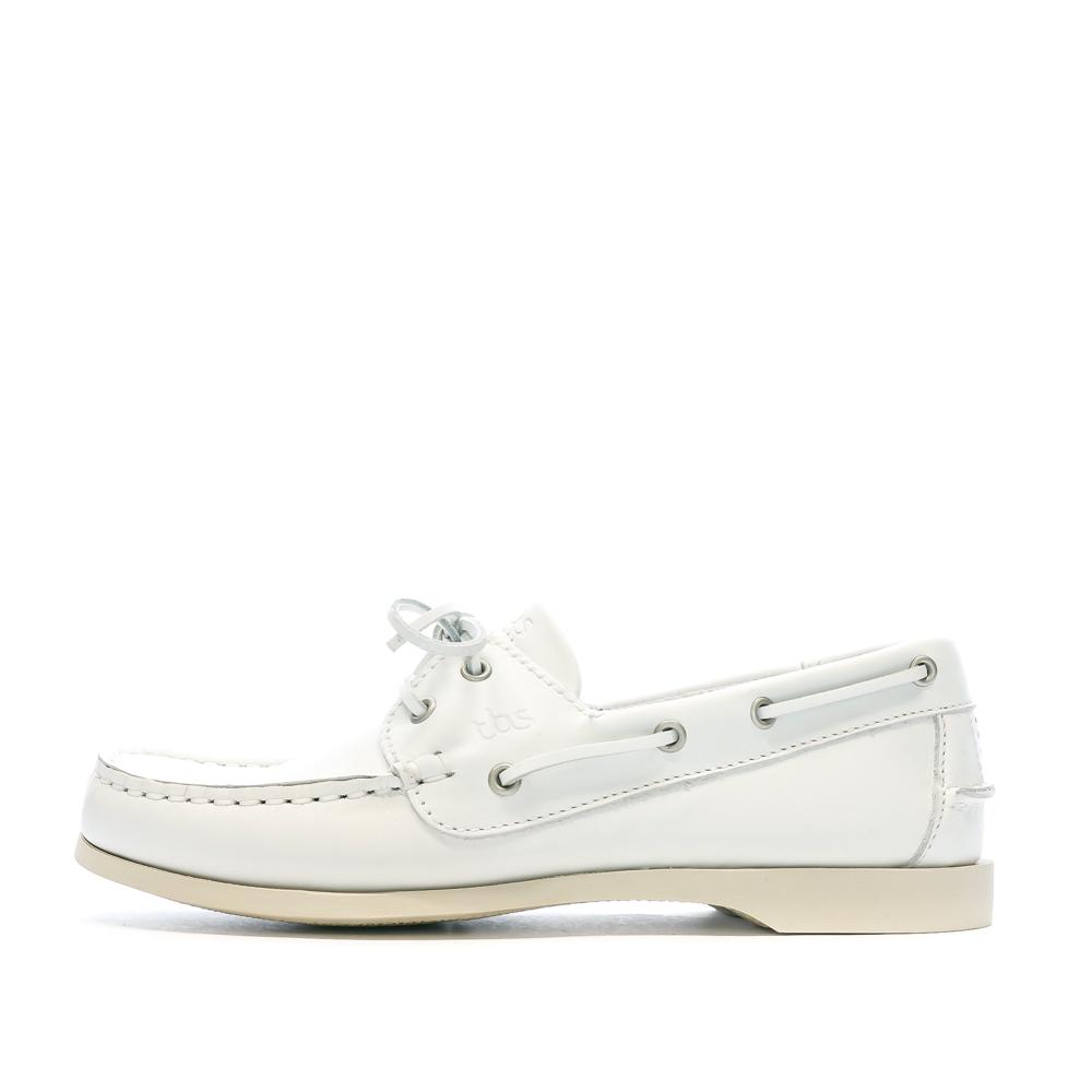 TBS Chaussures bateaux Blanches Femme TBS PHENISA