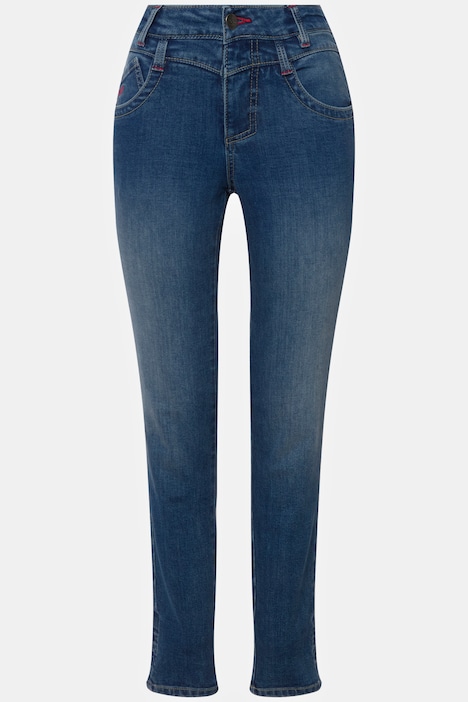 Slim-Jeans, 5-Pocket, Stretch-Komfort, Saum-Umschlag