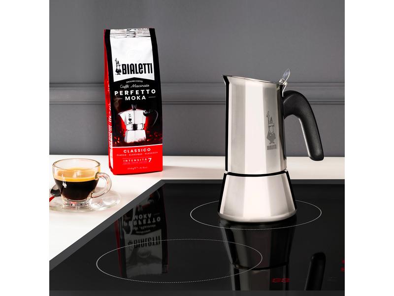 Bialetti Espressokocher Venus 10 Tassen, Silber Italienische Espressokanne – ein Design-Klassiker
