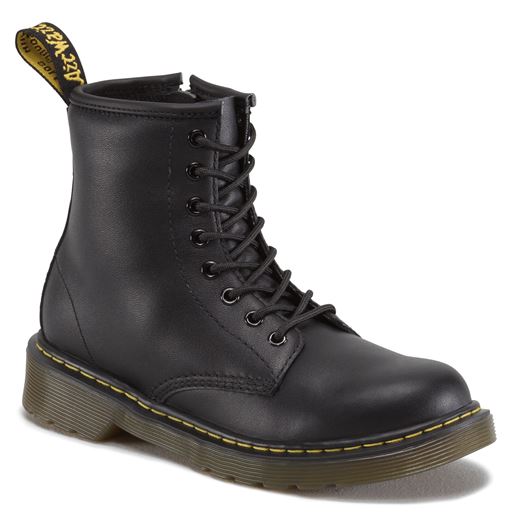 Dr. Martens Junior Leather Ankle Støvle, Sort, 35