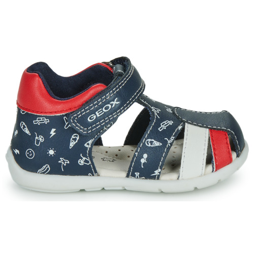 Geox - B ELTHAN BOY - Marine / Rouge / Blanc