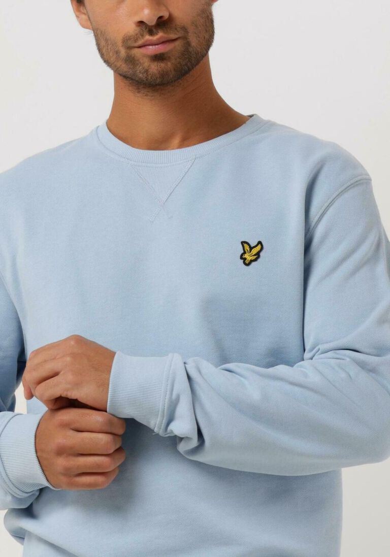 LYLE & SCOTT lichtblauwe lyle & scott trui crew neck sweatshirt