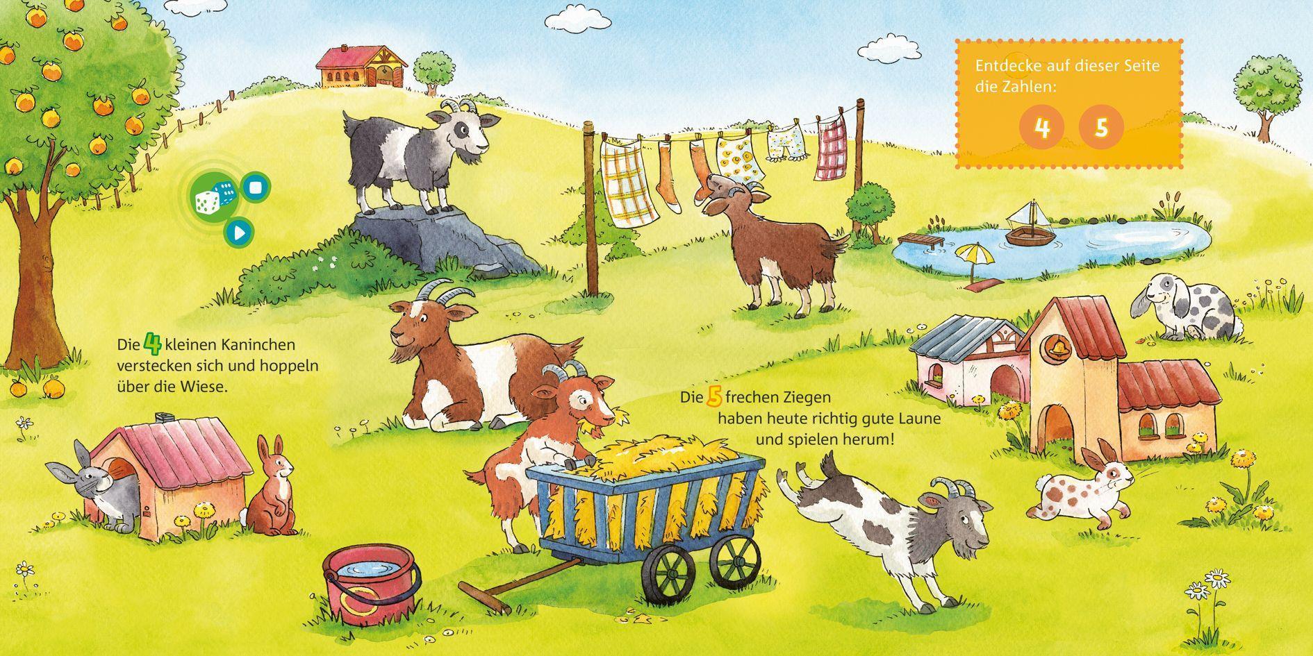 BOOKii Zähle die Tiere von 1 bis 10