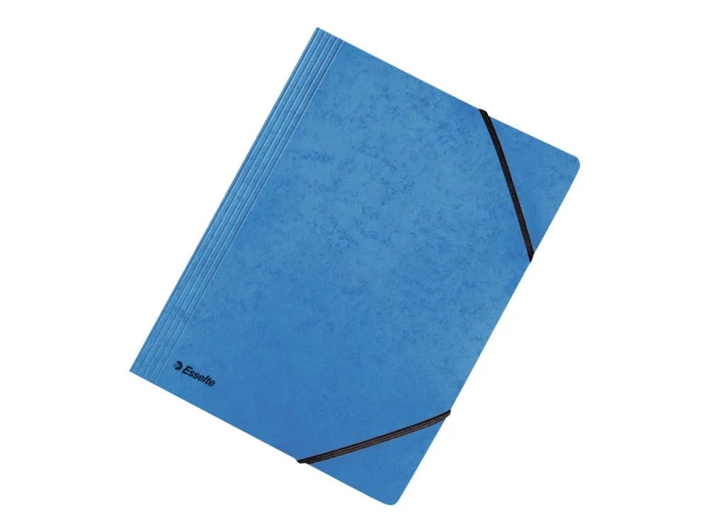 Elastikmappe uden klapper Esselte FSC® A4 Blå - (25 stk.)