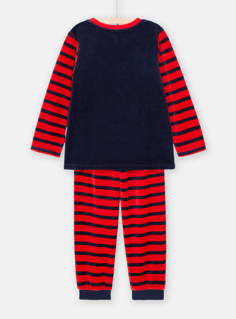 Pyjama NOEL rayé rouge pour enfant garçon