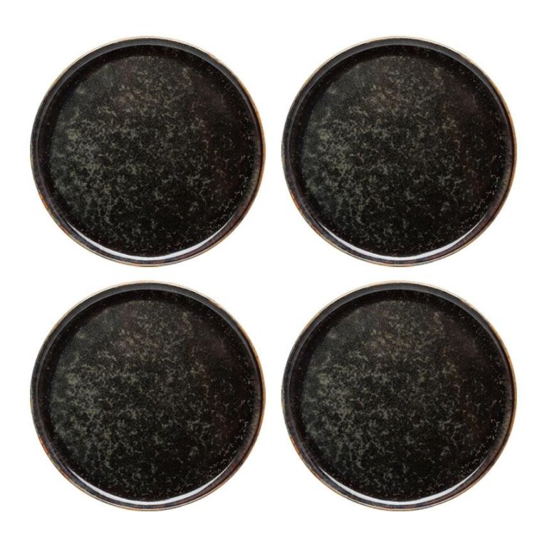 Serax Surface by Sergio Herman dinerbord Ø24 set van 4 Indi Grey