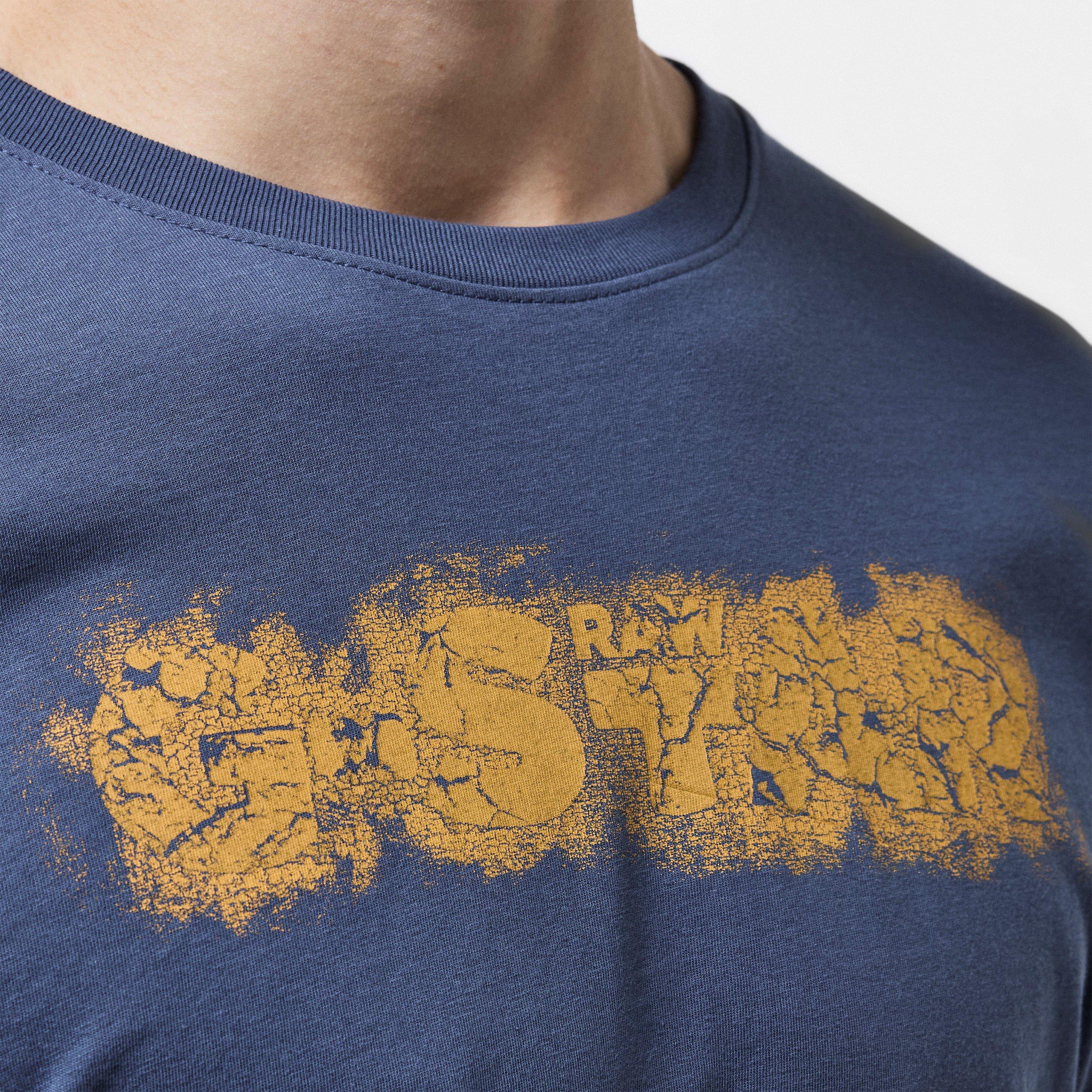 G Star Distressed Logo T Shirt