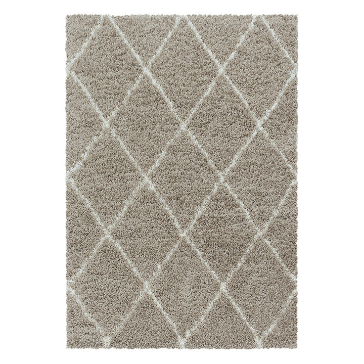 Berber vloerkleed - Agadir Lines Beige/Creme | Warm