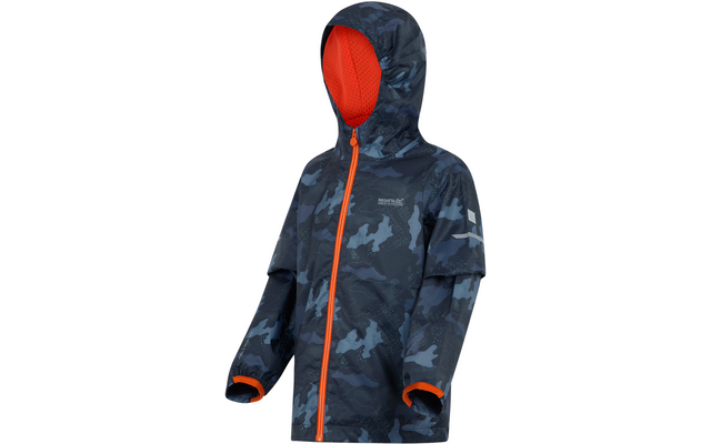 Regatta Printed Lever II Kinderregenjacke