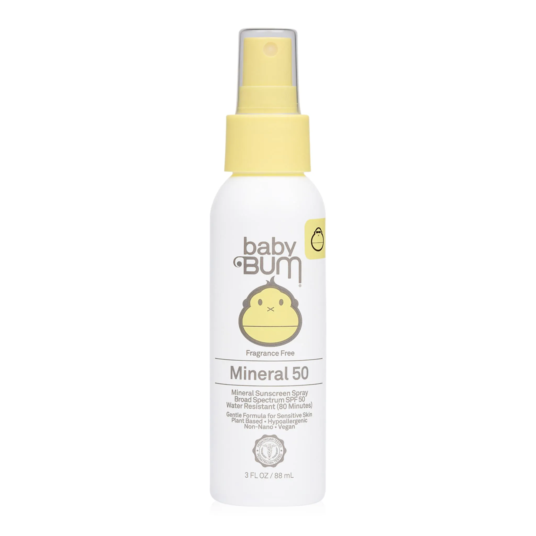 Baby Bum par Sun Bum Crème Solaire Minéral Vaporisateur FPS 50 Sans Fragrance