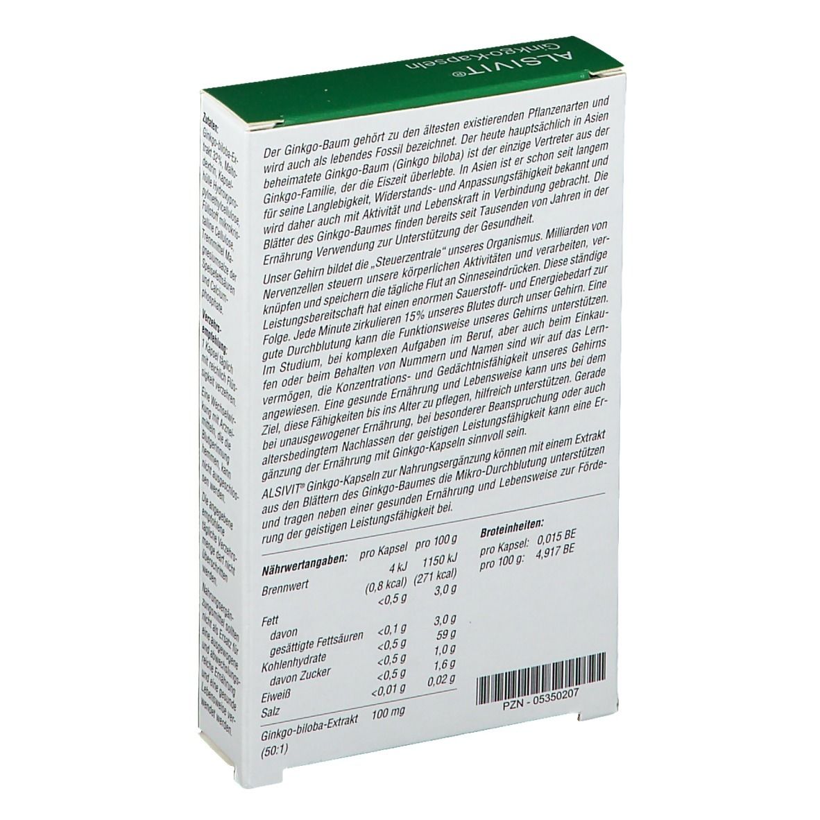 ALSIVIT® Ginkgo-Kapseln