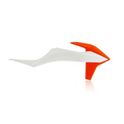 Ouie de radiateur Acerbis BLANC/ORANGE - Blanc / Orange