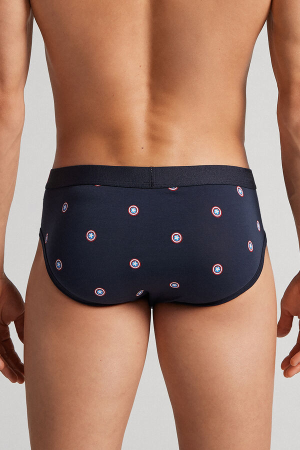 Cueca Marvel Capitão América em algodão Supima® Natural Fresh