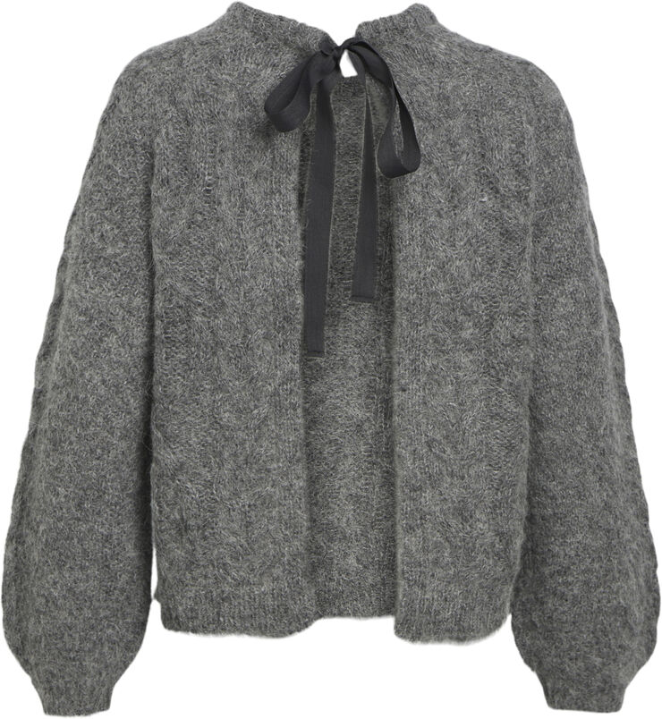 Object OBJSMILLA KNIT RE L/S PULLOVER CC1 Medium grey melange