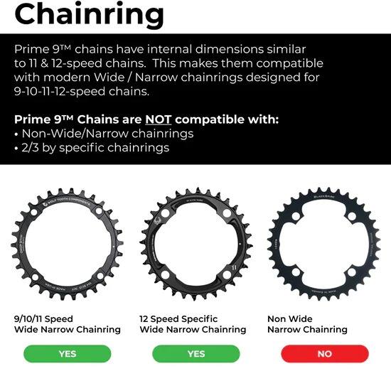 Box Components BOX Three Prime 9 126L Chain