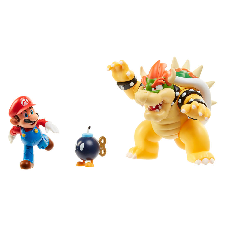 Nintendo Super Mario Bowser vs Mario figurenset