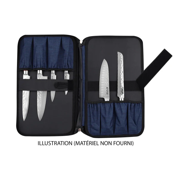 Mallette pour couteaux Wusaki vide 21 places en polyester Wusaki