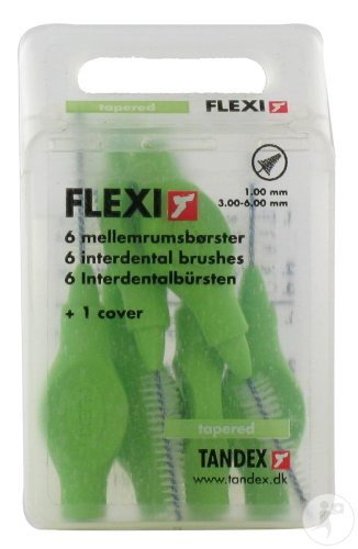 Deprophar Flexi Brossette Interdentaire Tapered Green 6 Pièces
