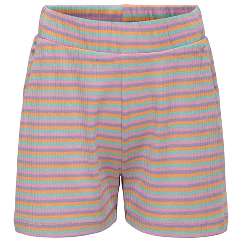 Purple Rose Amelia Multistripe Shorts