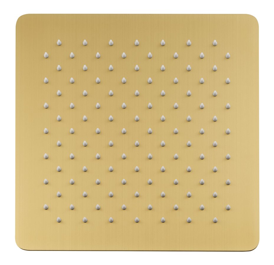 Sapho Moro vierkante douchekop 30x30cm goud mat