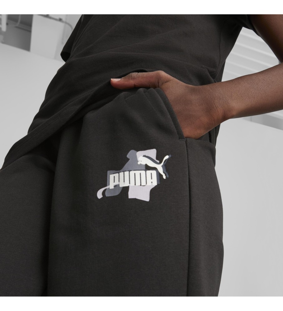 Calças Puma Essential Street Youth, pretas