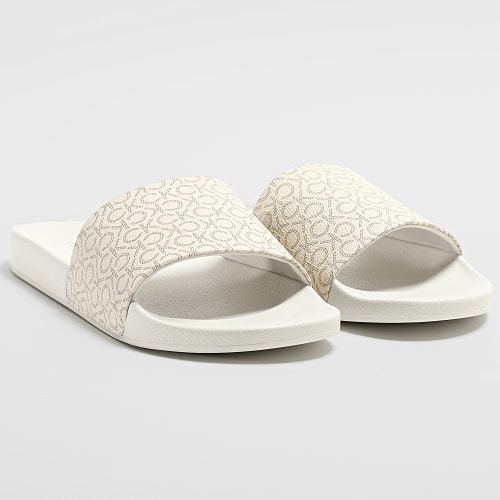 Claquettes Pool Slide 1528 Dark Ecru Silver Mink