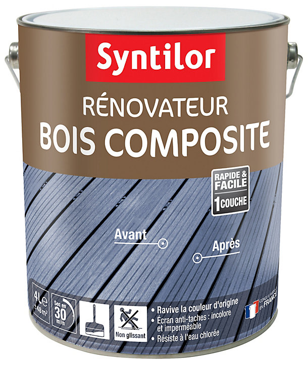 Peinture extérieure de rénovation bois composite Syntilor 4L