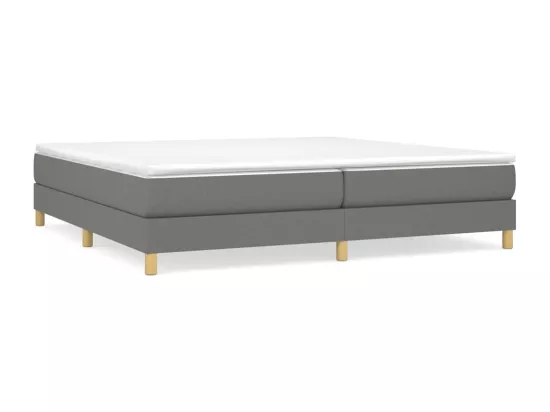 Sommier à lattes de lit Gris foncé 200x200 cm Tissu