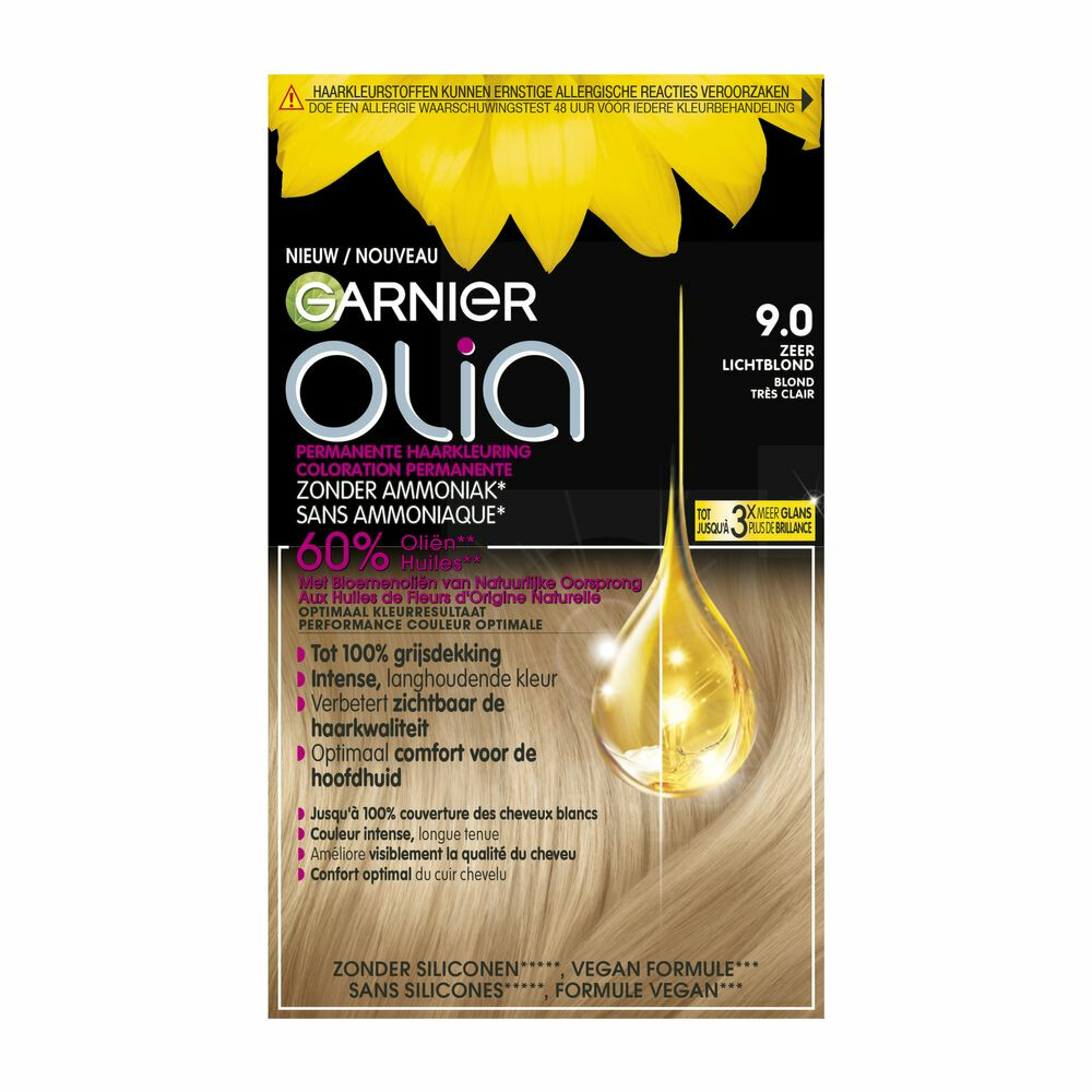 Garnier Olia Permanente Crèmekleuring 9.0 Zeer Lichtblond