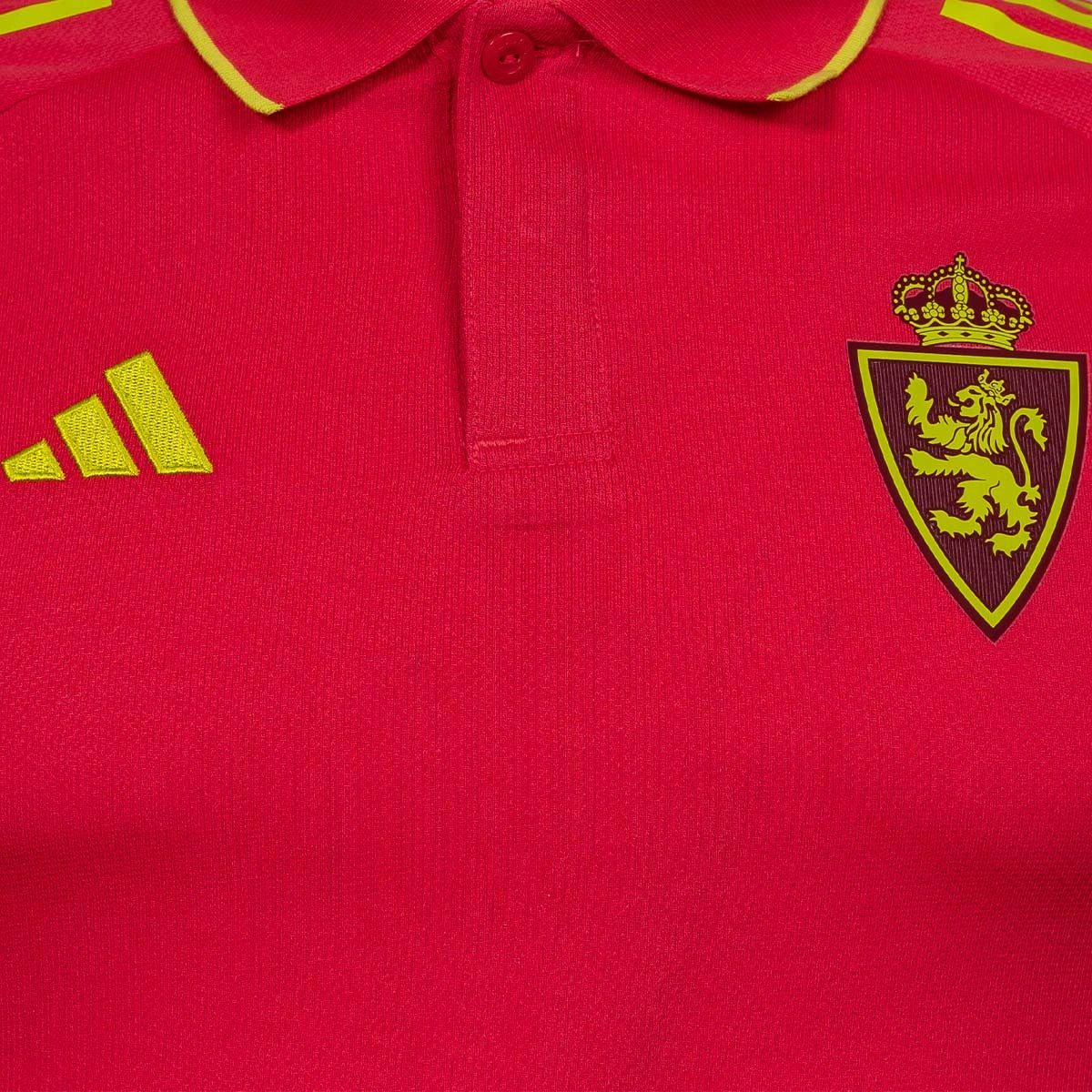 Polo adidas Real Zaragoza Passeio Jogador 25-26 Criança