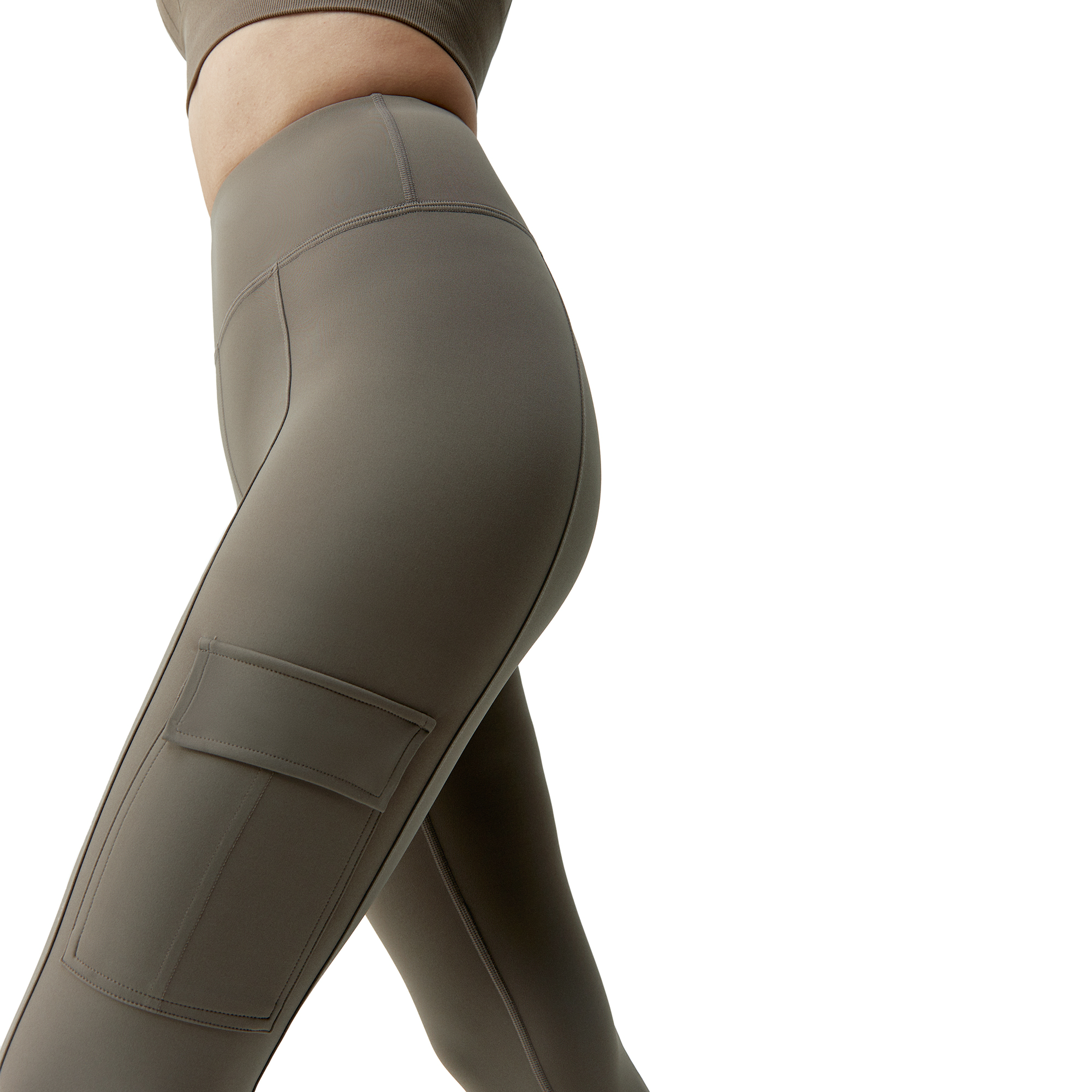CARGO - Legging cargo avec poches | Marron