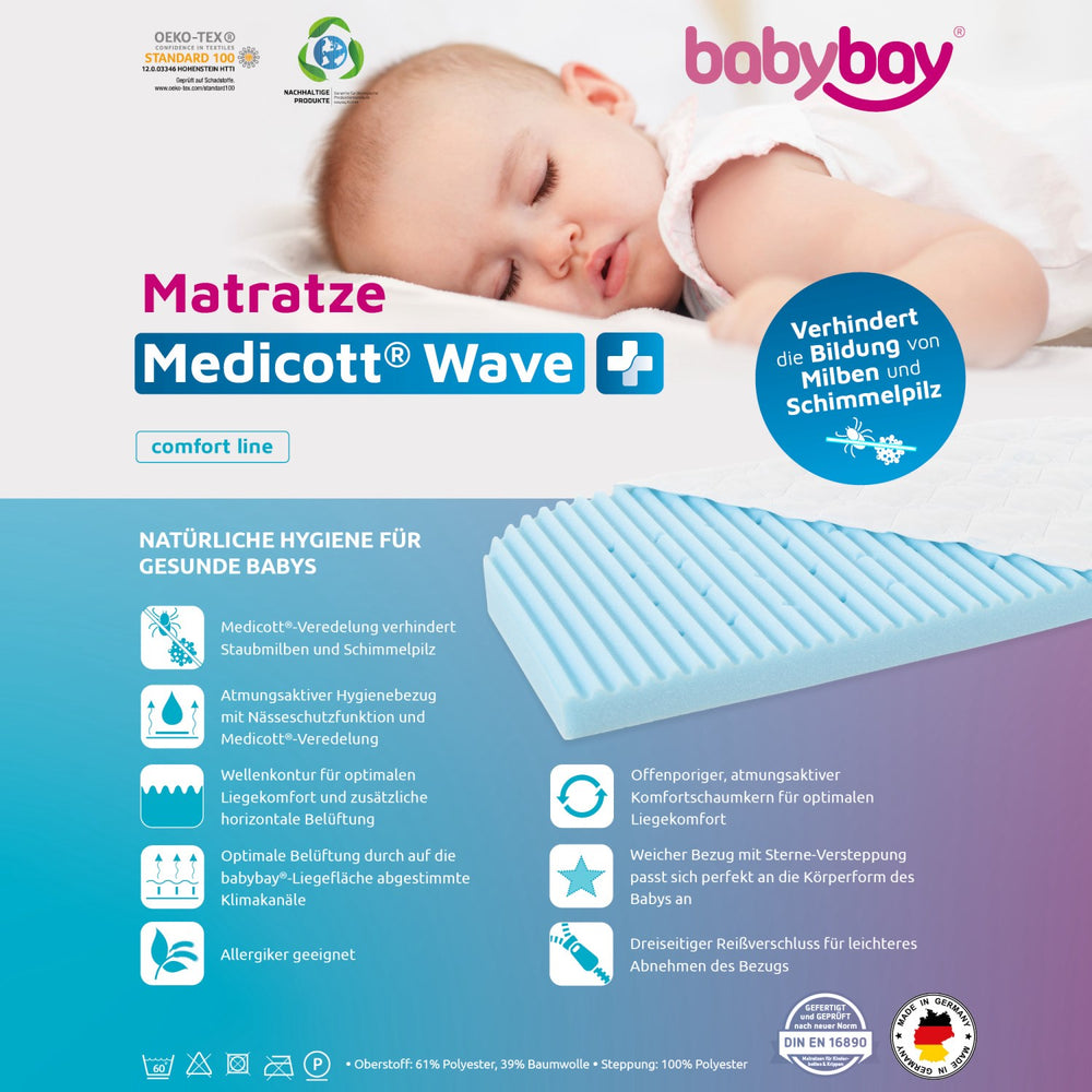Køb babybay® Madrass Meditex® Wave Boxspring Xxl