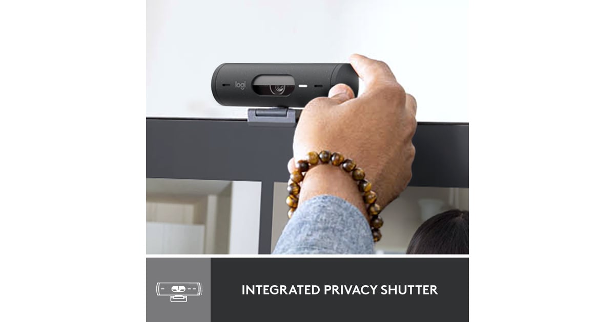 LogitechBrio 500 Full HD Webcam  (Zwart, 1080p/30fps, 720p/60fps)