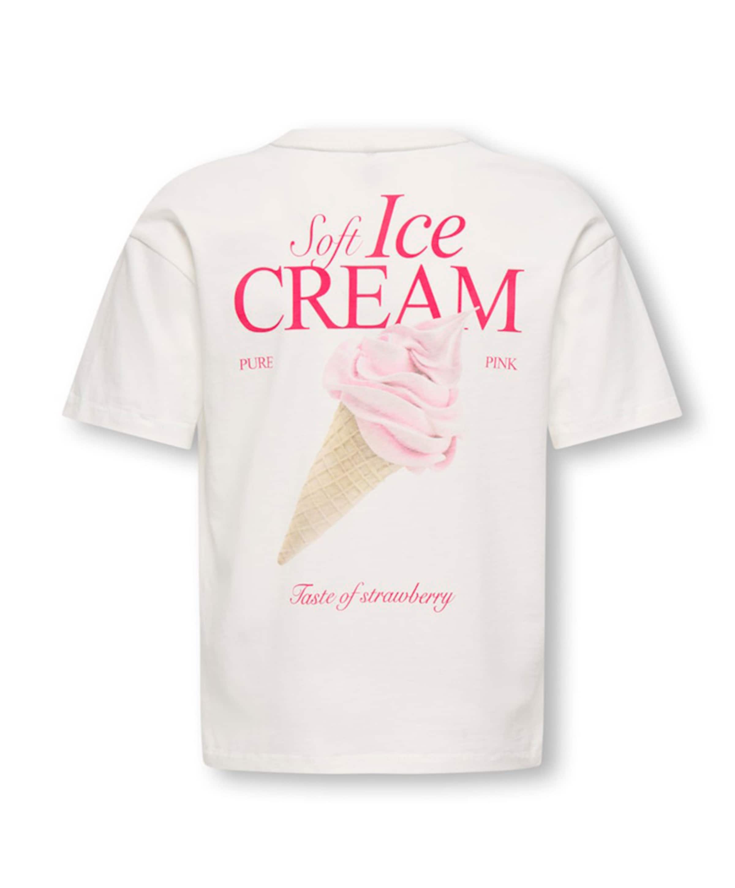 Only Meisjes T-shirt ecru