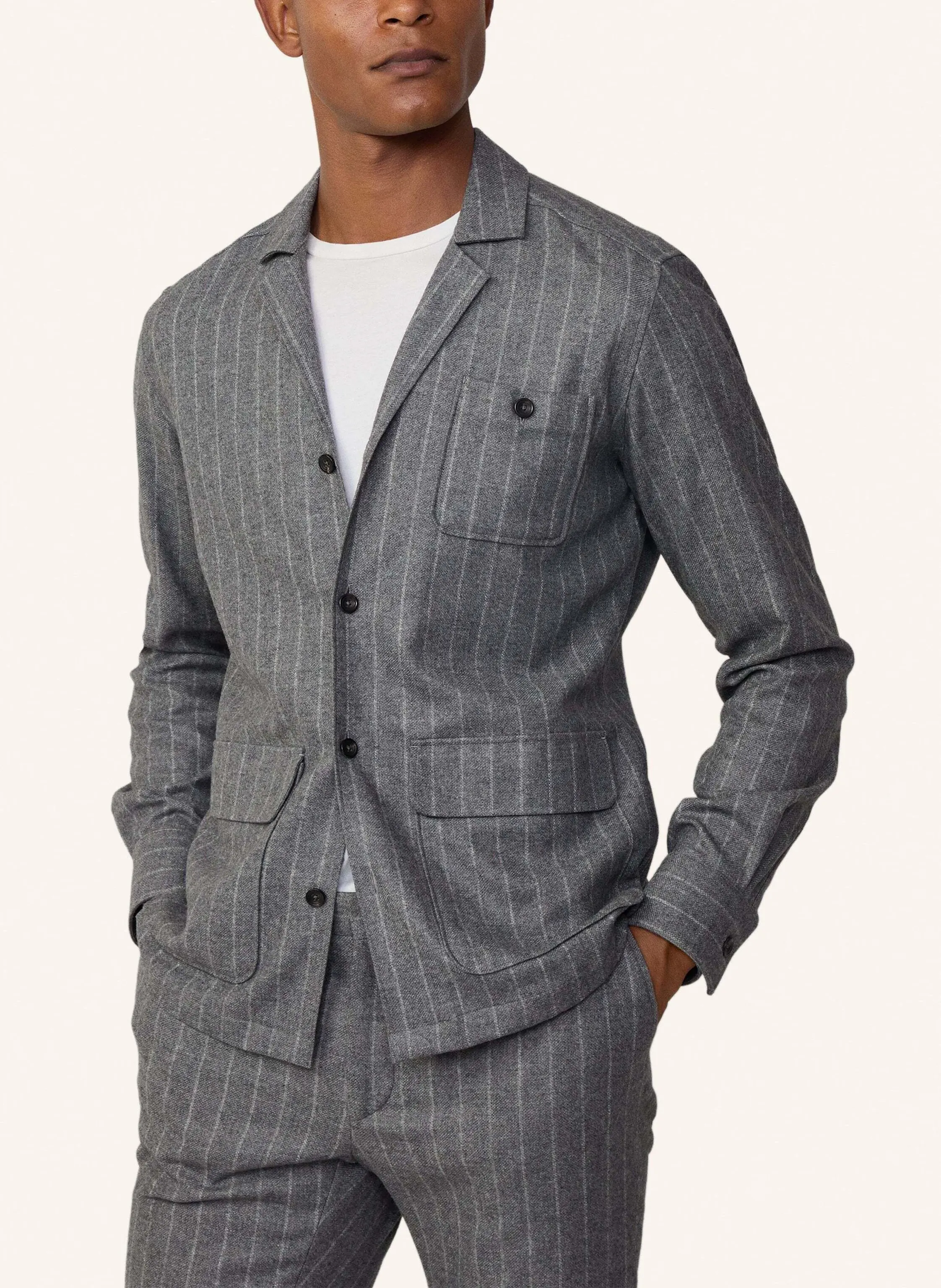 HACKETT LONDON Overjacket PINSTRIPE OVERSHIRT