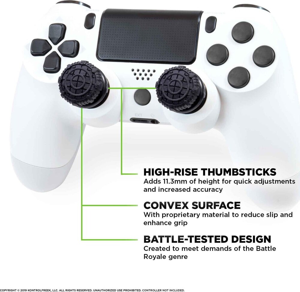Kontrolfreek - Fps Freek Battle Royale Nightfall Thumbsticks Til PS5 Og PS4 - Sort
