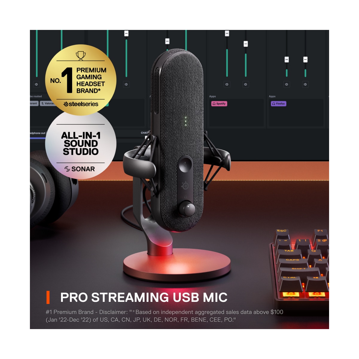 SteelSeries Alias mikrofon