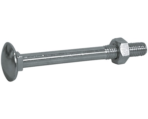 Slotbout met moer DIN 603 M6x35 mm, verzinkt, 200 stuks