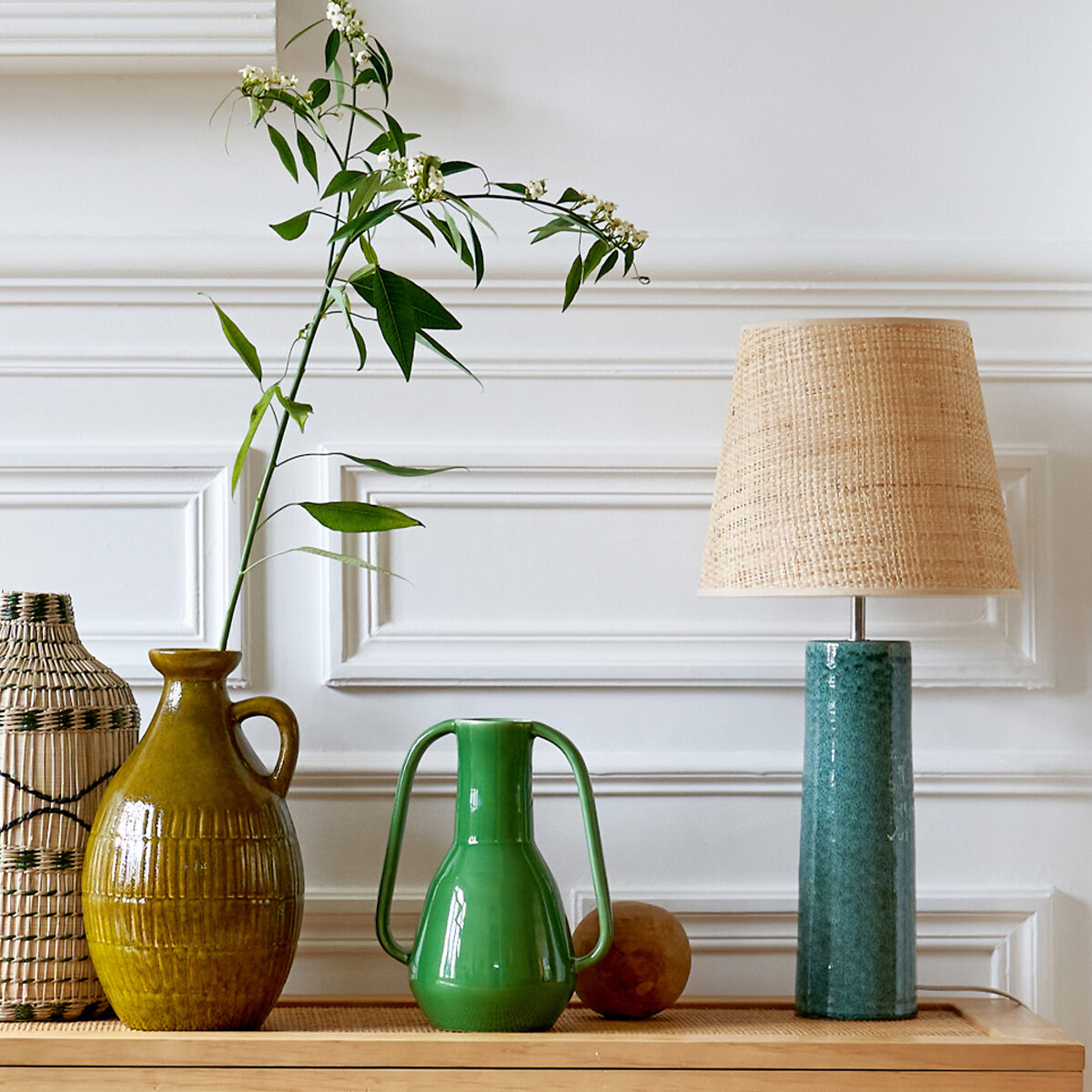 LA REDOUTE INTERIEURS<br>Vaso de cerâmica Alt.24 cm, Tivano