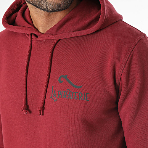 Sweat Capuche LPNJF Bordeaux Noir