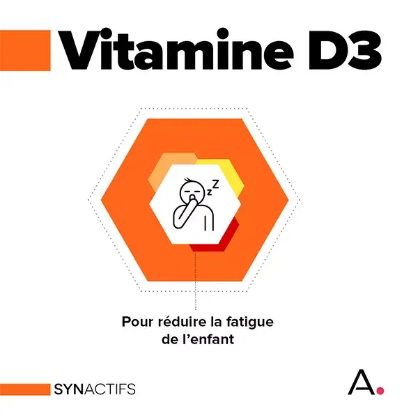 Aragan - Synactifs - Kidactifs® - Vitalidade Infantil - 30 gomas