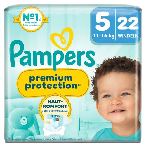 Pampers Premium Protection Windeln Gr.5, Single Pack, 11-16kg