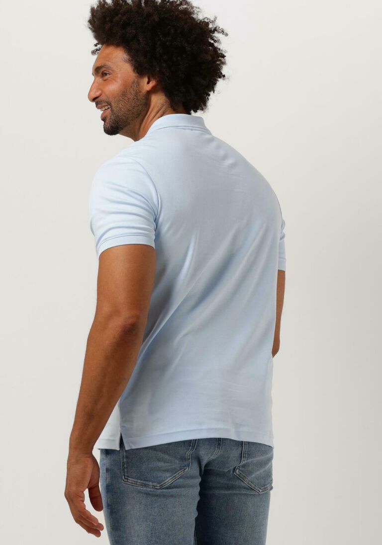 CALVIN KLEIN lichtblauwe calvin klein polo smooth cotton slim polo