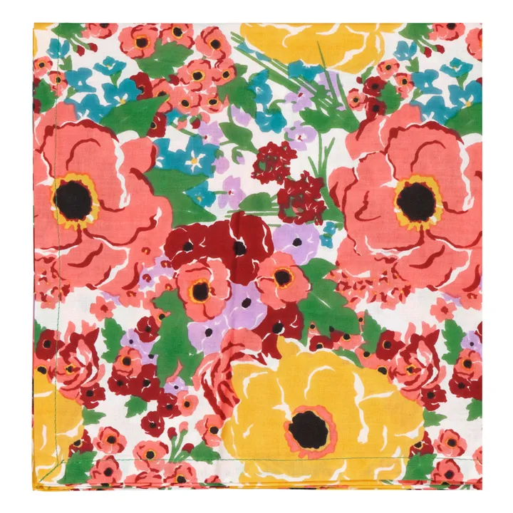 Lucas du Tertre Serviette de table Helen Flower | Blanc