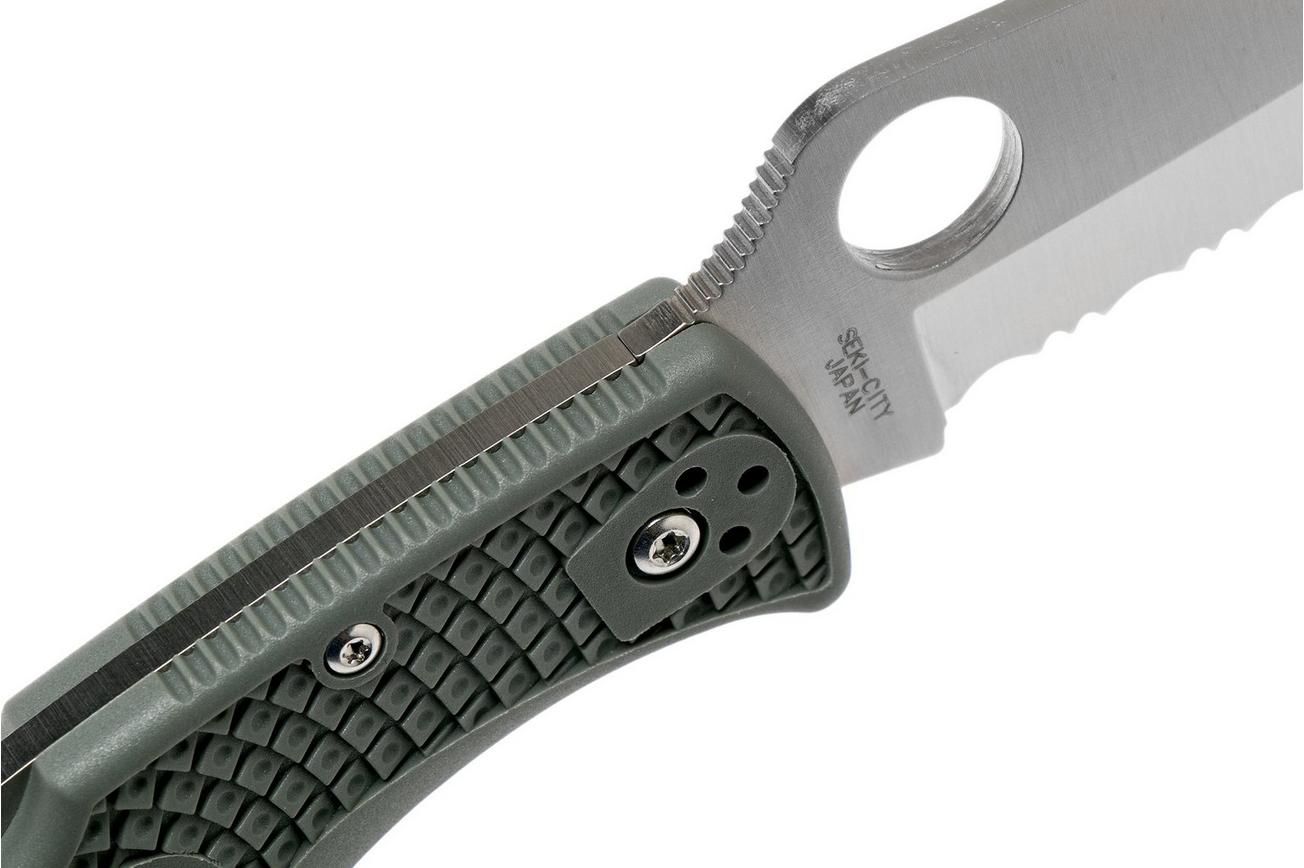 Spyderco Endura 4 Foliage Green C10PSFG partly serrated zakmes