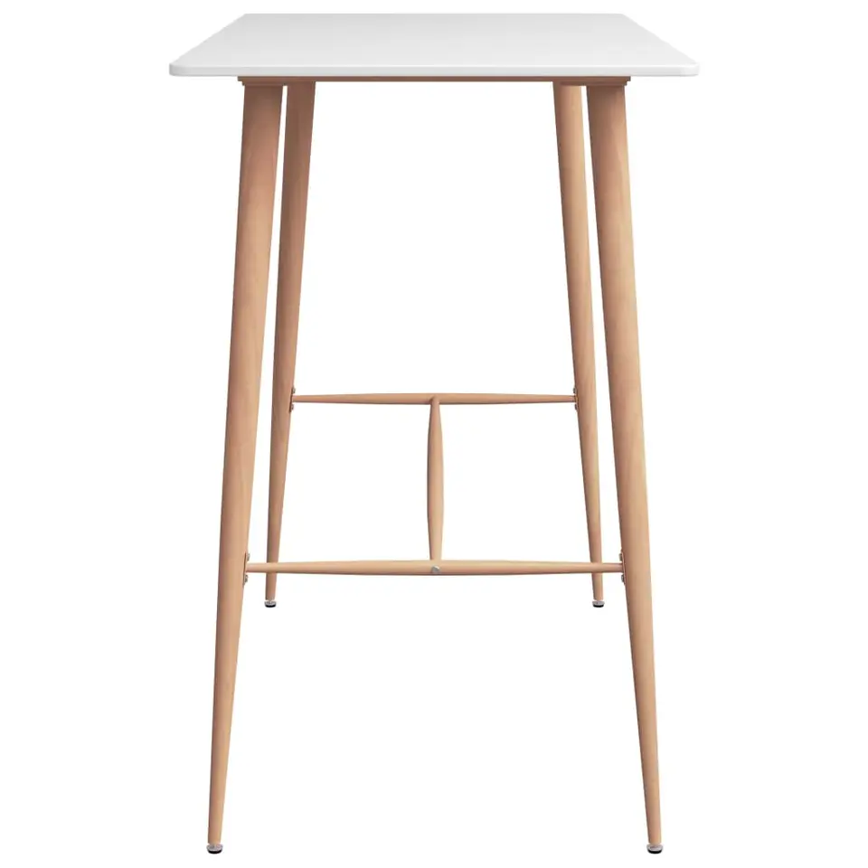 vidaXL - Bartafel - Wit - MDF